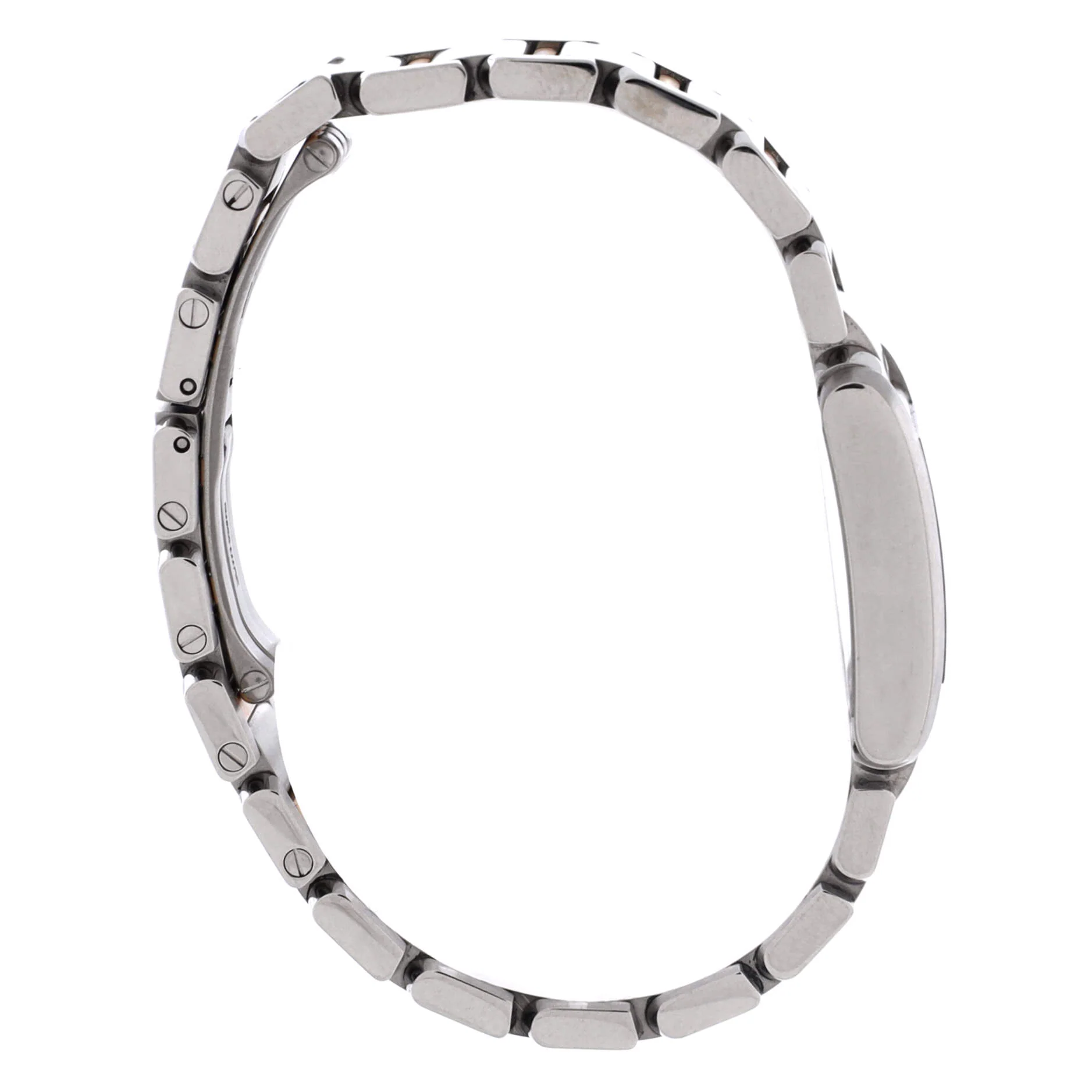Tank Francaise Quartz Watch Stainless Steel and Rose Gold with Diamond Markers 20 - Image 4