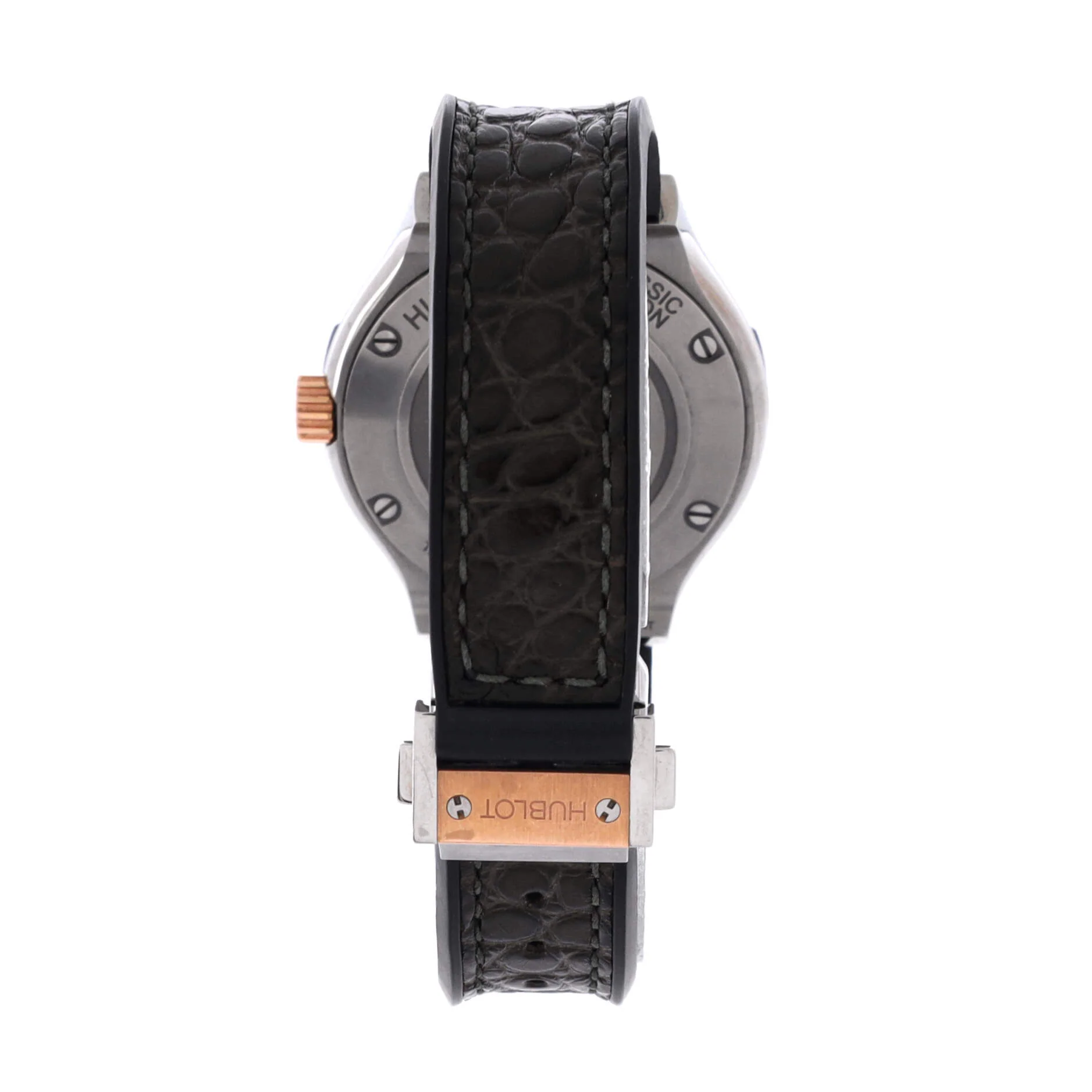 Classic Fusion Quartz Watch Titanium with Rose Gold and Alligator 33 - Image 4