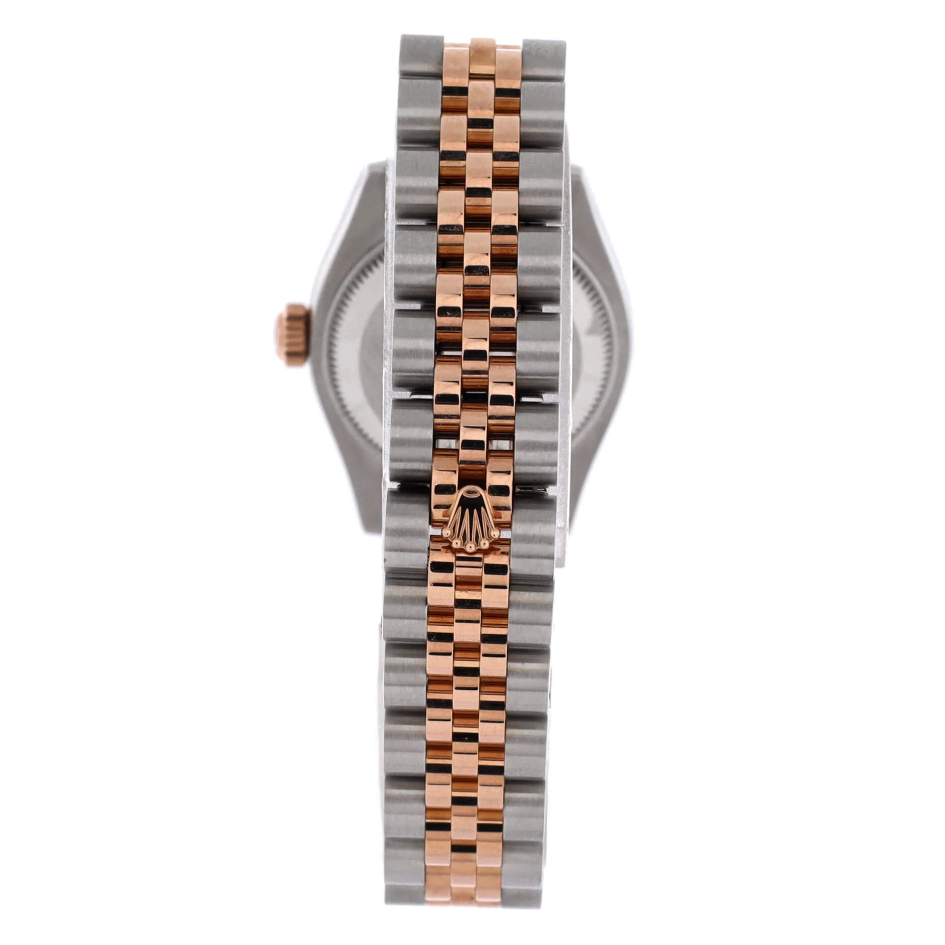 Oyster Perpetual Datejust Automatic Watch Stainless Steel and Rose Gold with Diamond Markers 26 - Image 5