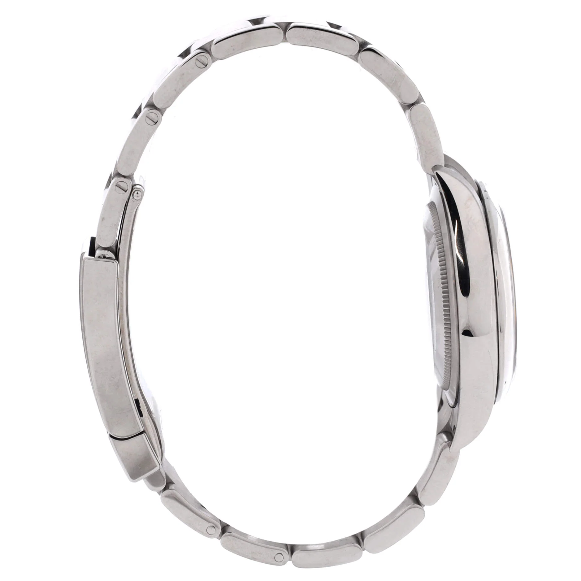 Oyster Perpetual Pink Automatic Watch Stainless Steel 34 - Image 4